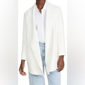 Theory Ivory sileena coat